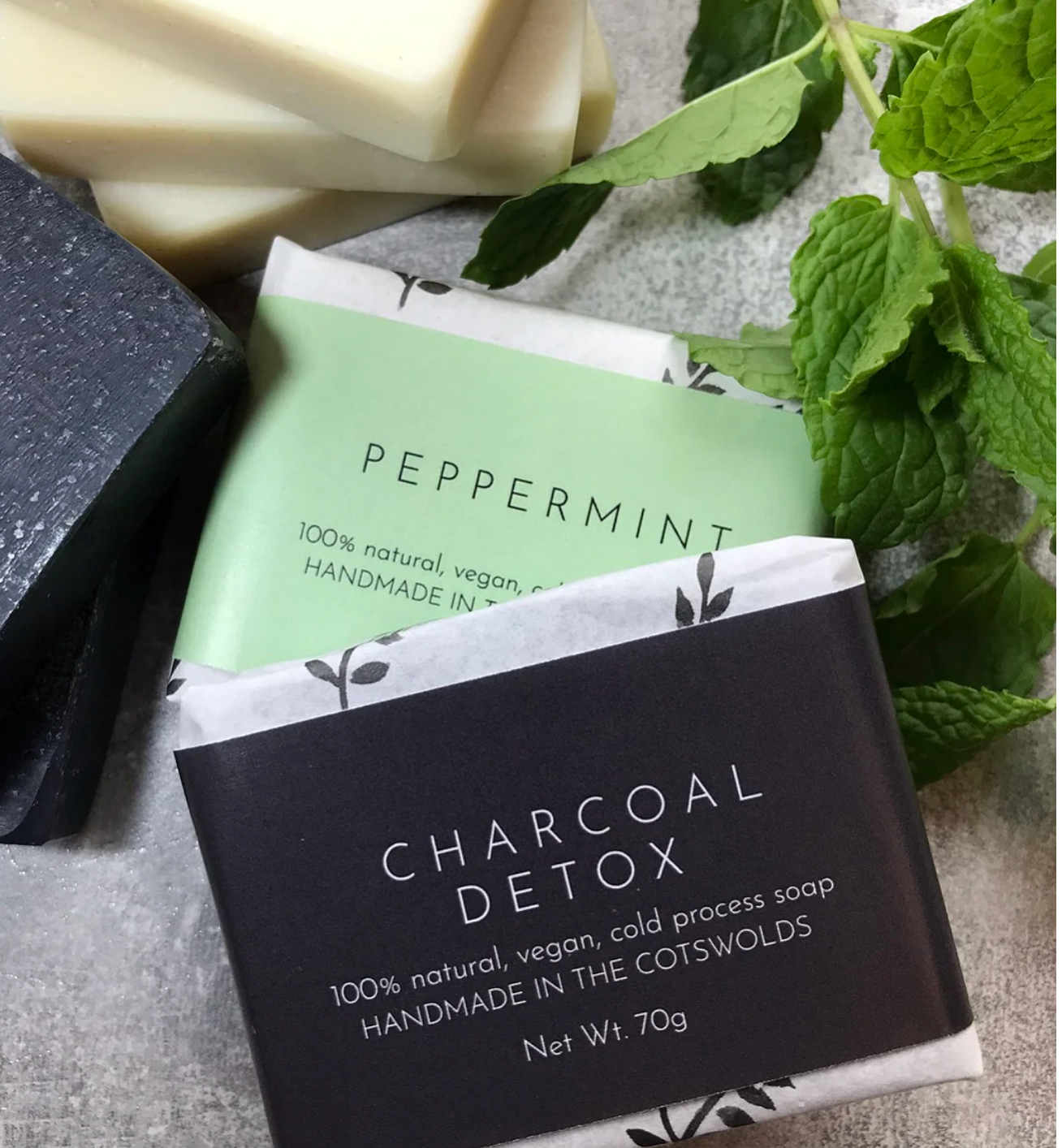 Activated charcoal soap
