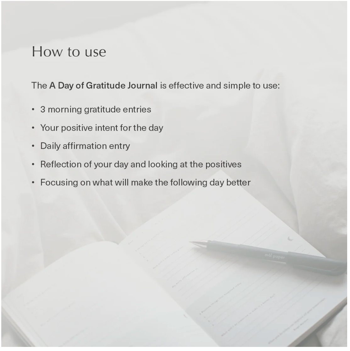 Day of Gratitude Journal - Cotton